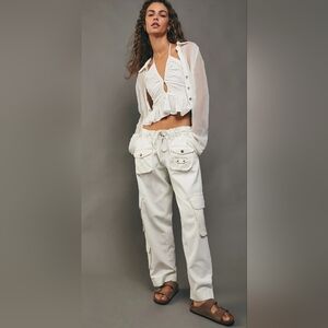 Free People Tahiti Cargo Pants in Tofu